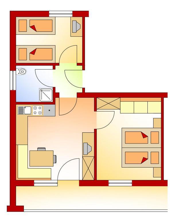 Appartements Schneezauber Lermoos Camera foto