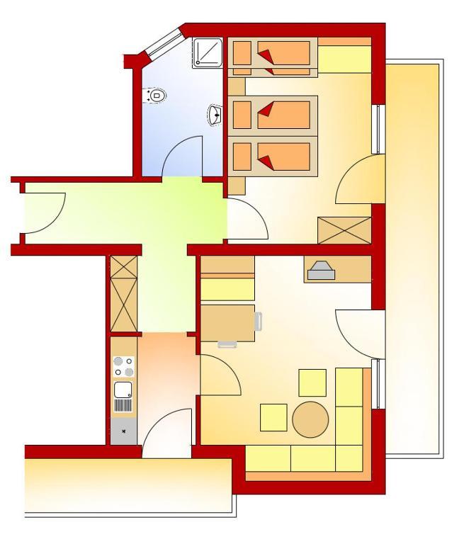 Appartements Schneezauber Lermoos Camera foto